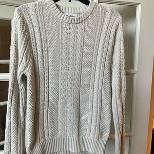 Goodfellow & Co Light Beige Cable Knit Sweater